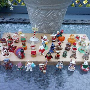 Hallmark Merry Miniatures Lot Of 44   Christmas  Easter Halloween retired